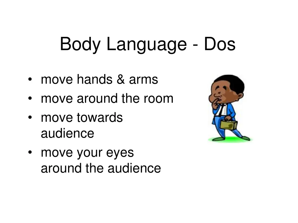 body language dos