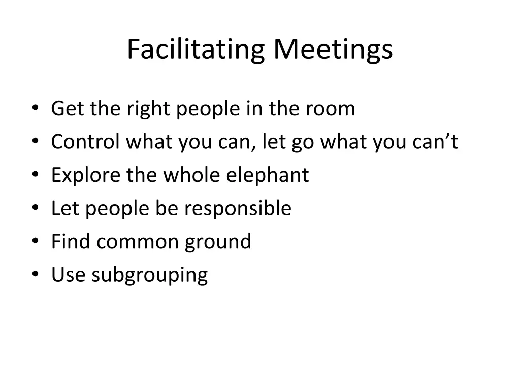 facilitating meetings 1