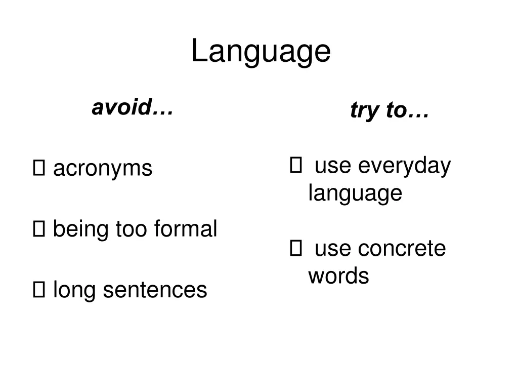 language