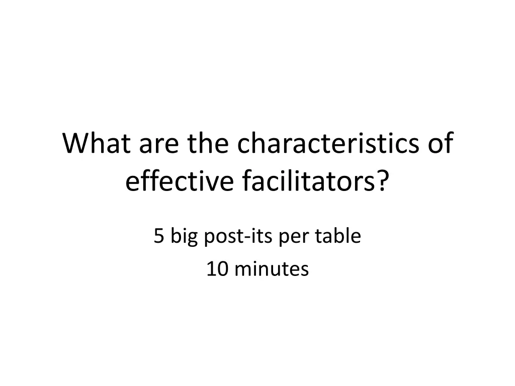 what are the characteristics of effective