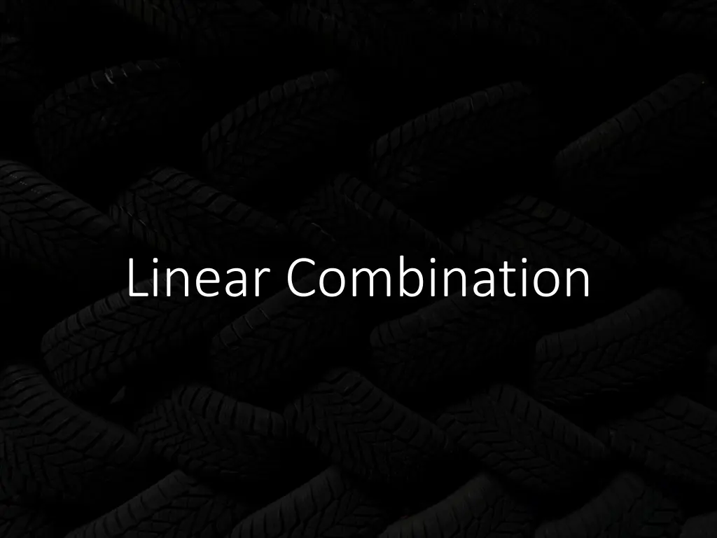 linear combination