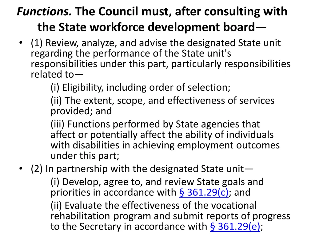 functions the council must after consulting with