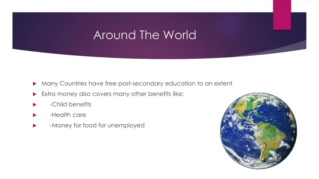 around the world