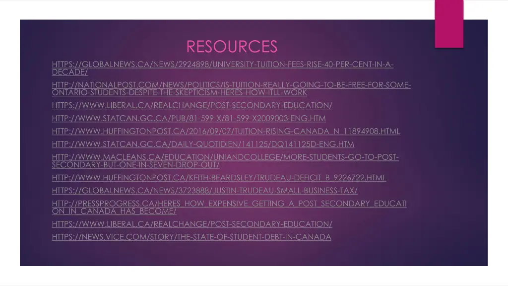 resources