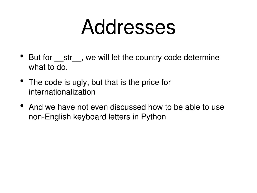 addresses 1