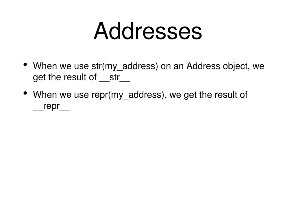 addresses 2