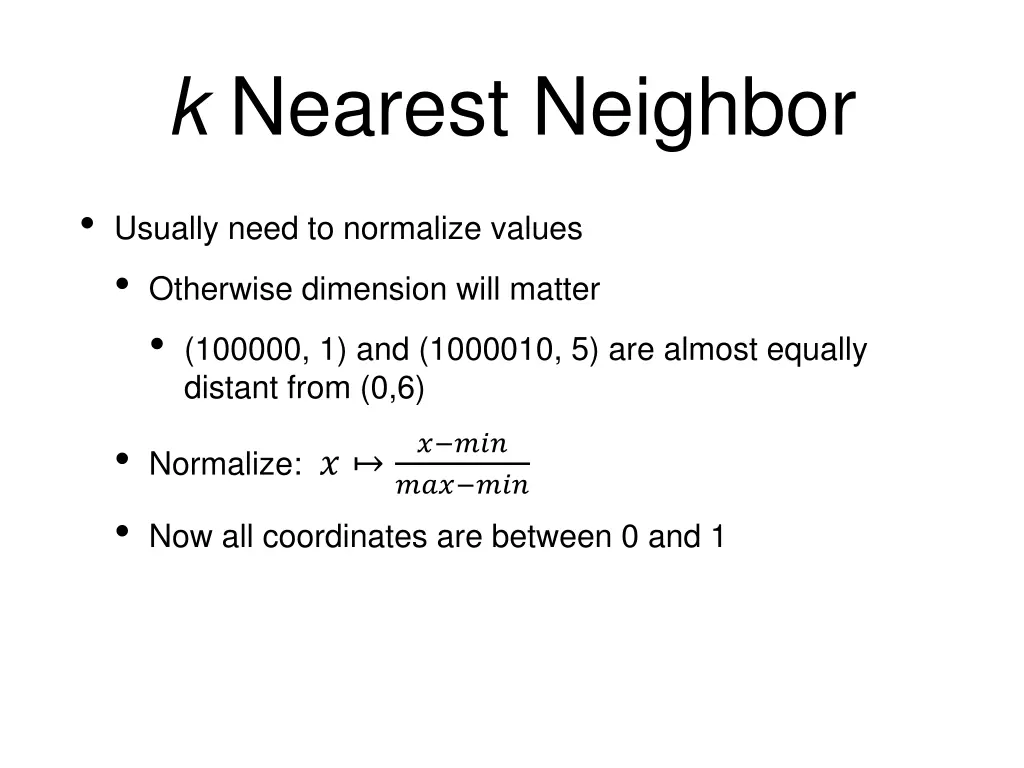 k nearest neighbor 2