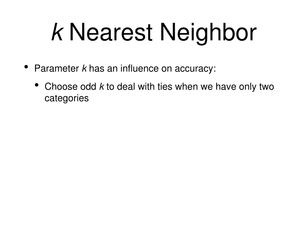 k nearest neighbor 4