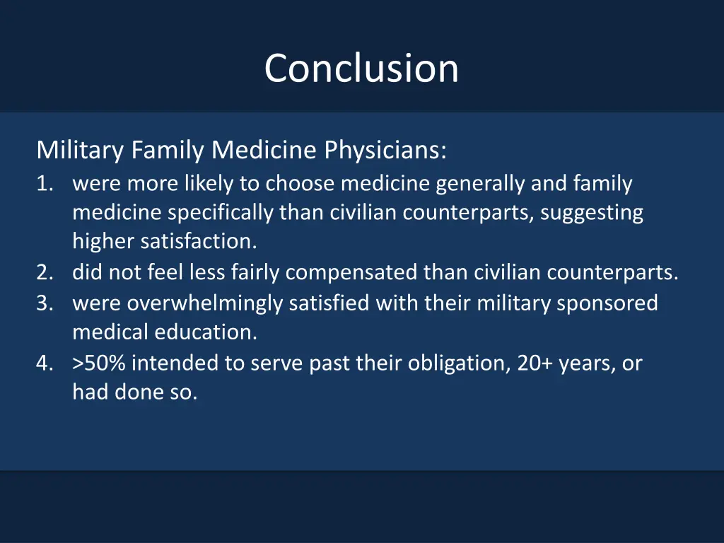 conclusion
