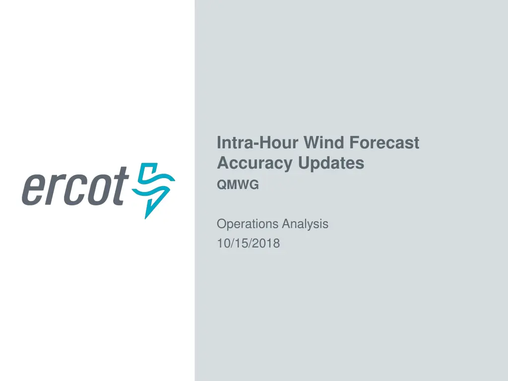 intra hour wind forecast accuracy updates qmwg