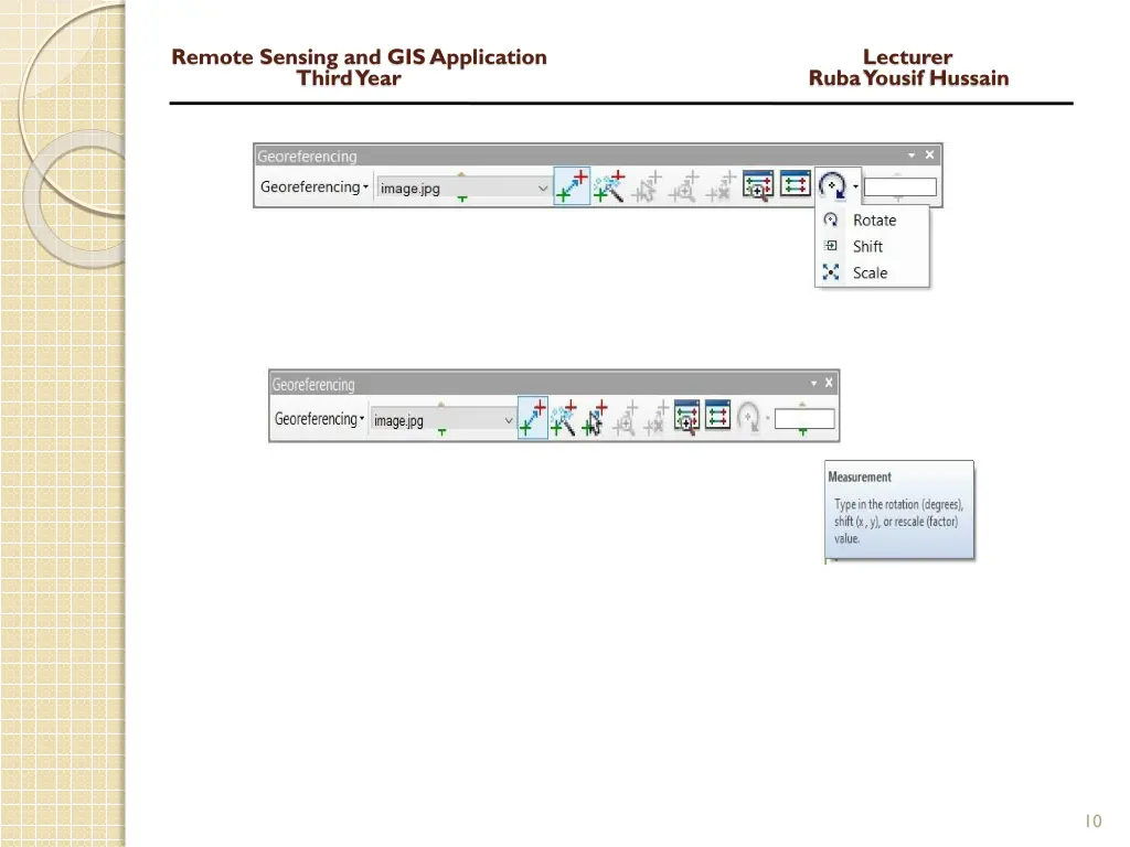 remote sensing and gis application lecturer third 8
