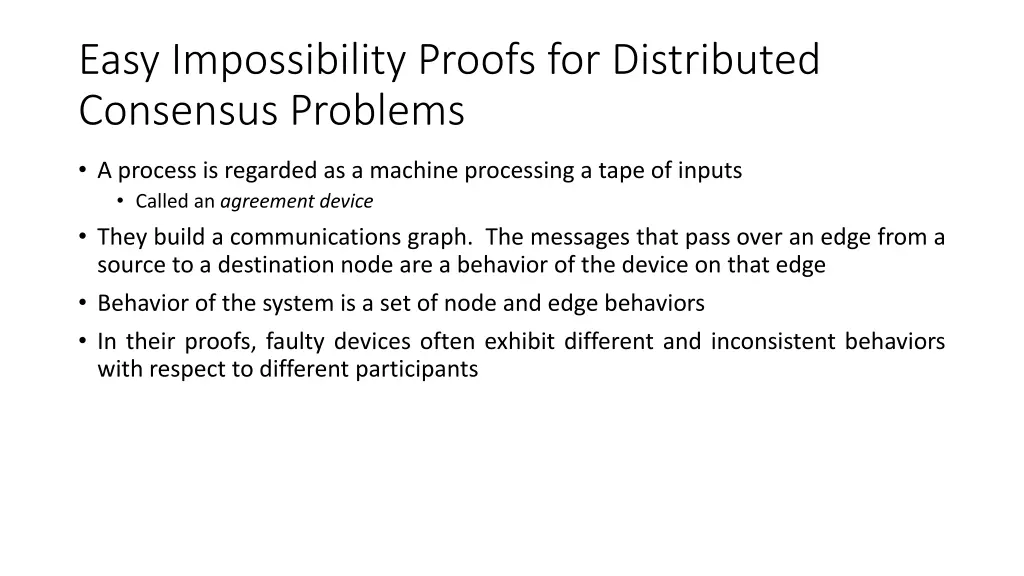 easy impossibility proofs for distributed 1