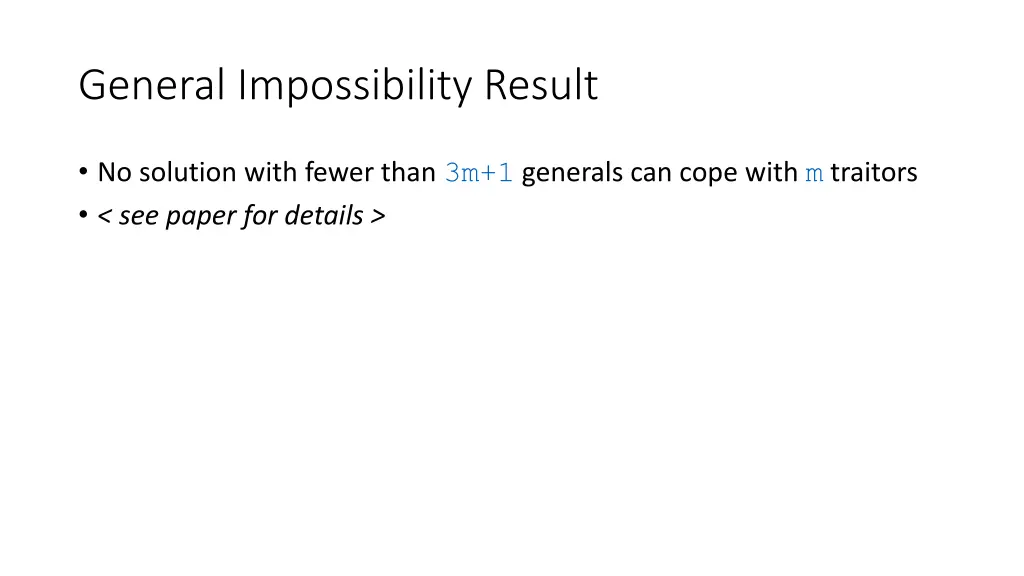 general impossibility result