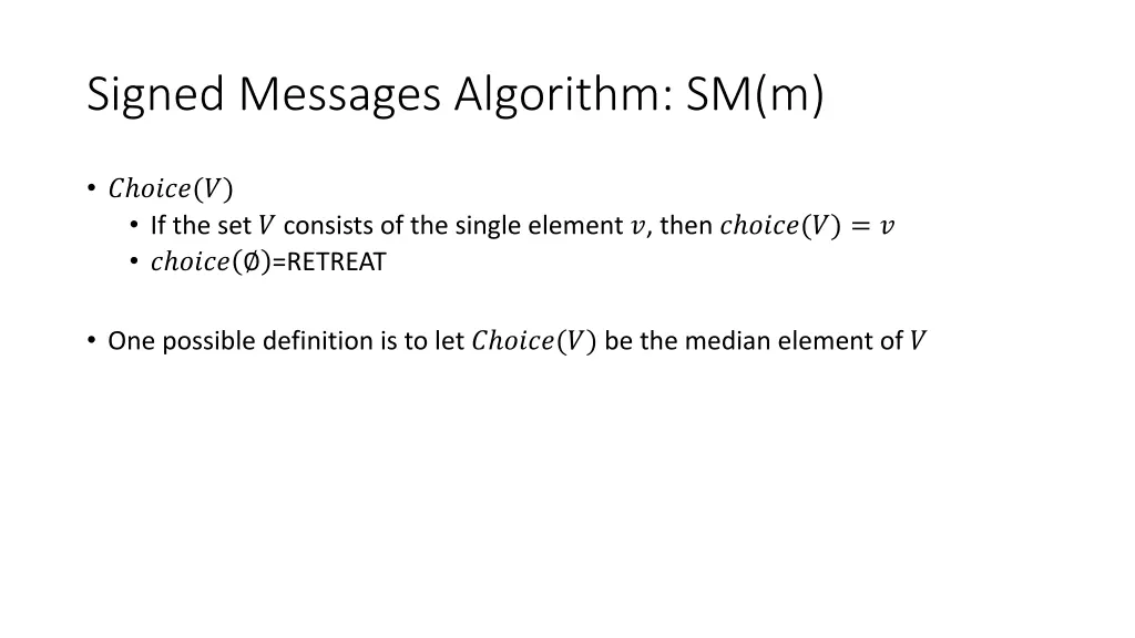 signed messages algorithm sm m 1