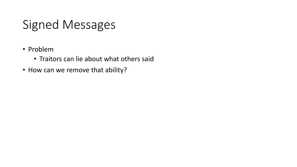 signed messages