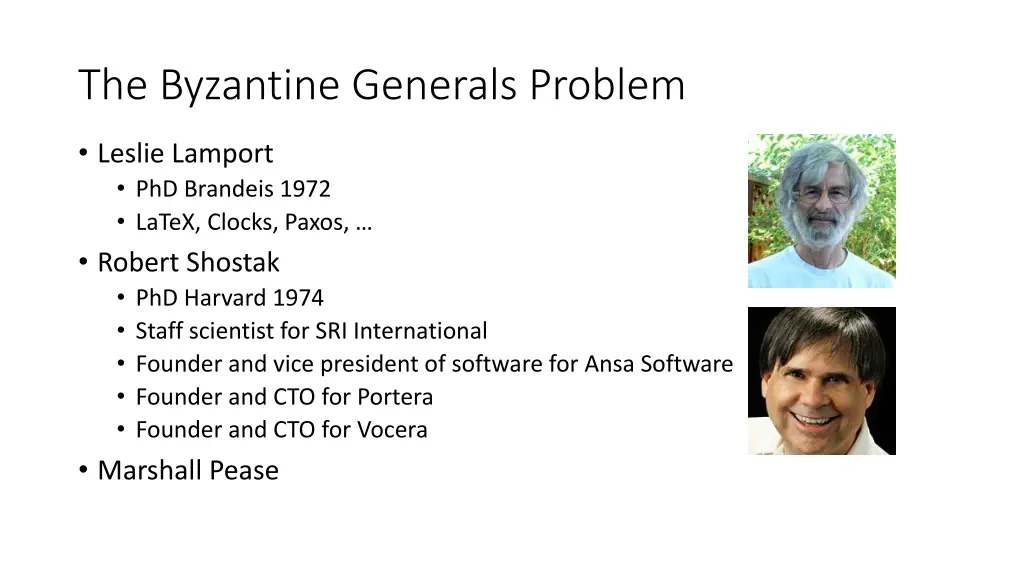 the byzantine generals problem