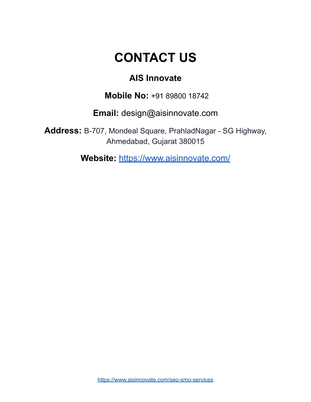 contact us