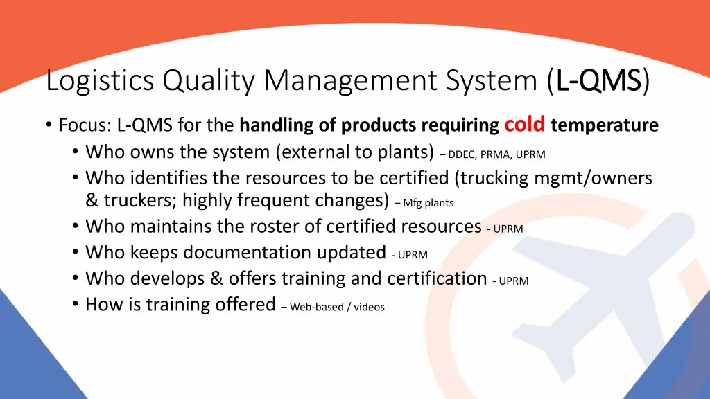 l qms logistics quality management system l l qms