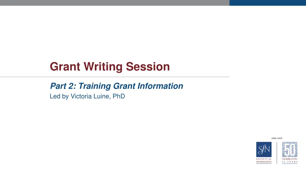 grant writing session