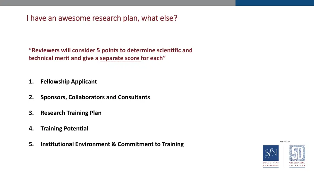 i have an awesome research plan what else i have