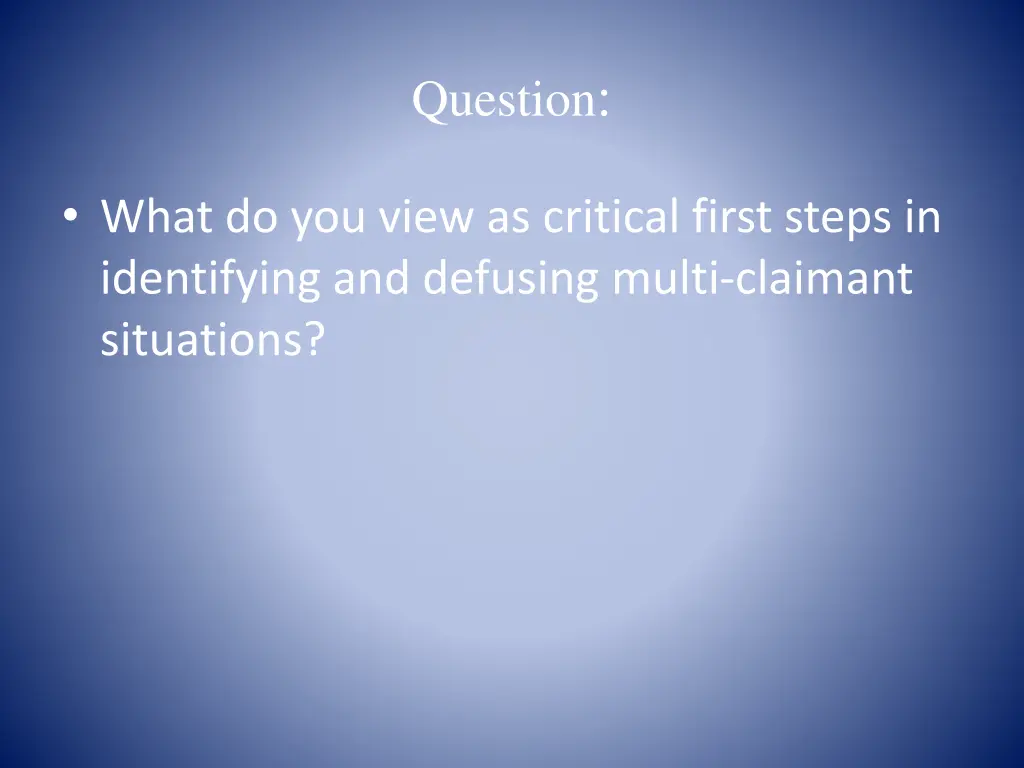 question 1