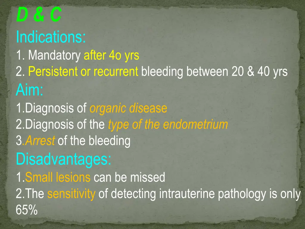d c indications 1 mandatory after