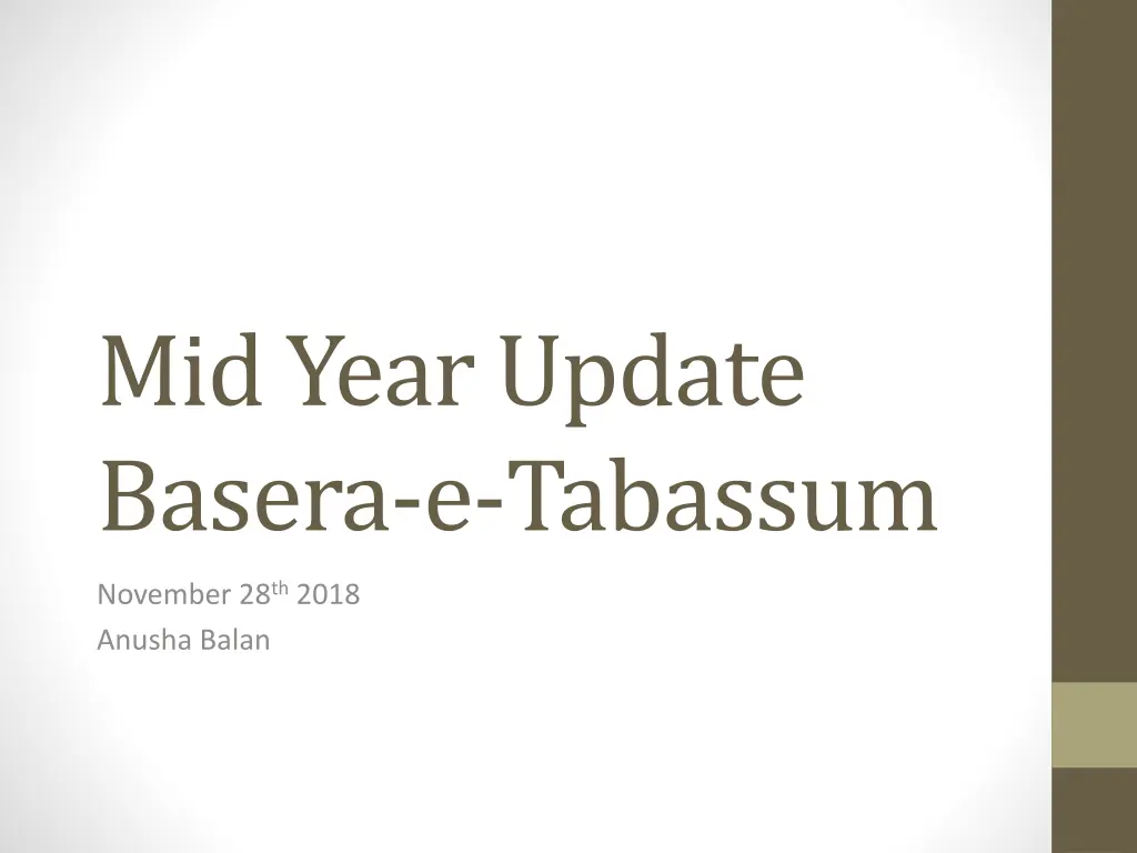 mid year update basera e tabassum