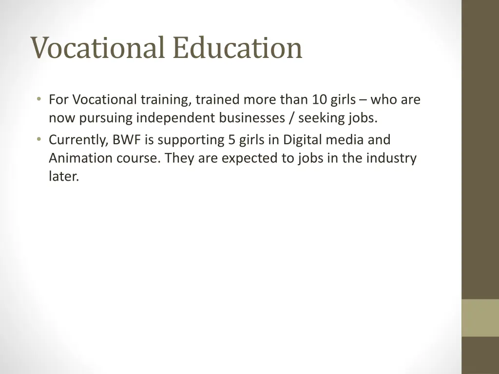 vocational education
