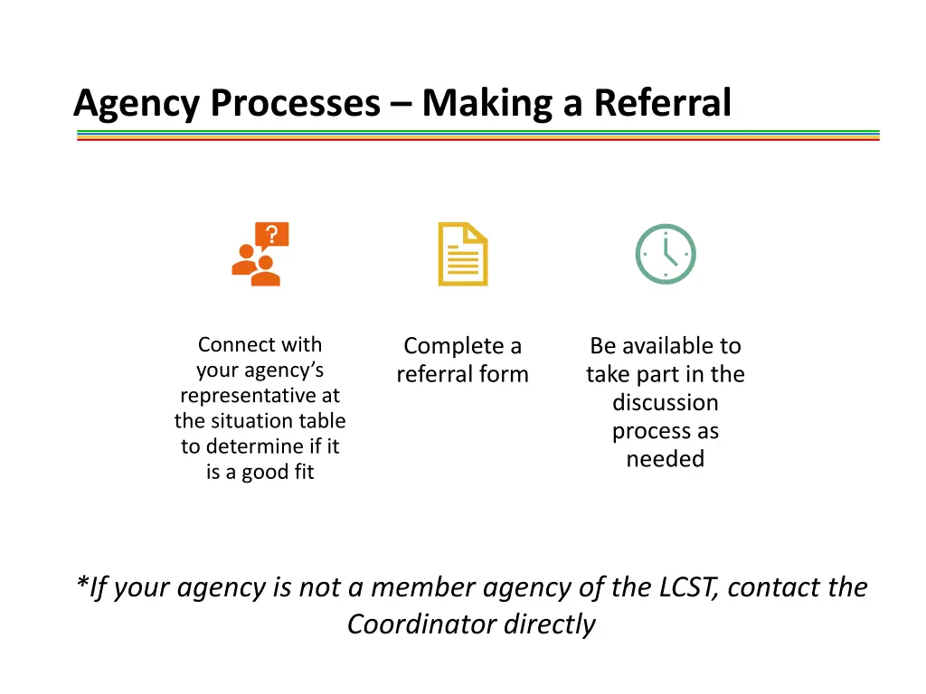 agency processes making a referral