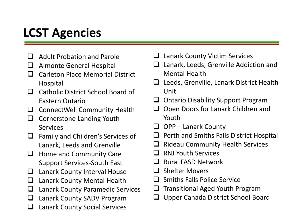 lcst agencies