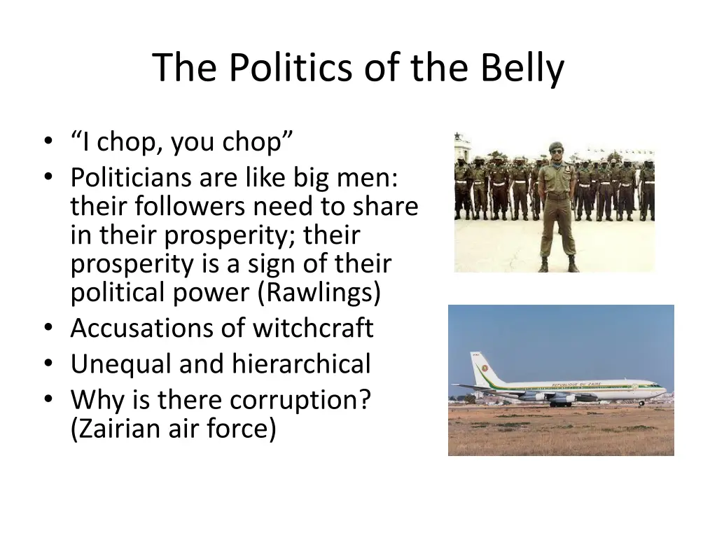 the politics of the belly