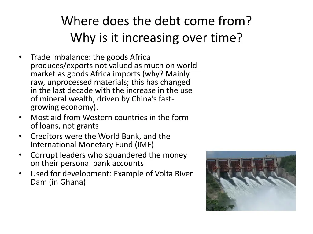 where does the debt come from