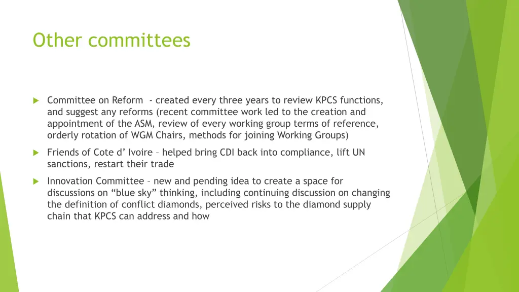other committees