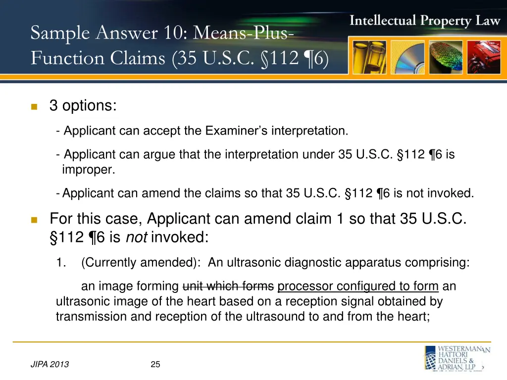sample answer 10 means plus function claims 1