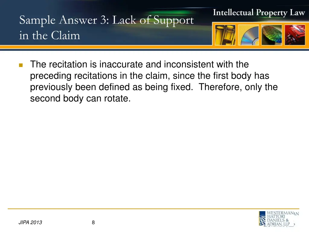 sample answer 3 lack of support in the claim