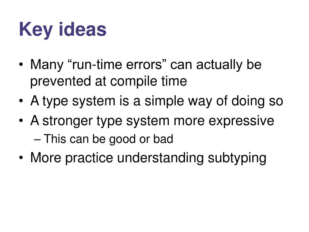 key ideas