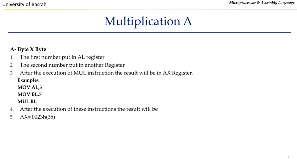microprocessor assembly language 4