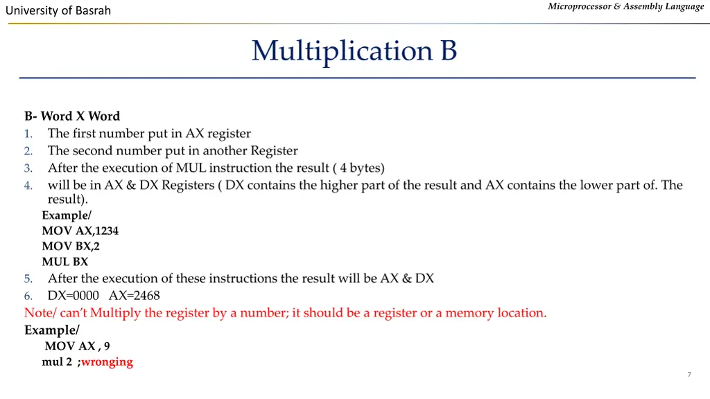 microprocessor assembly language 5