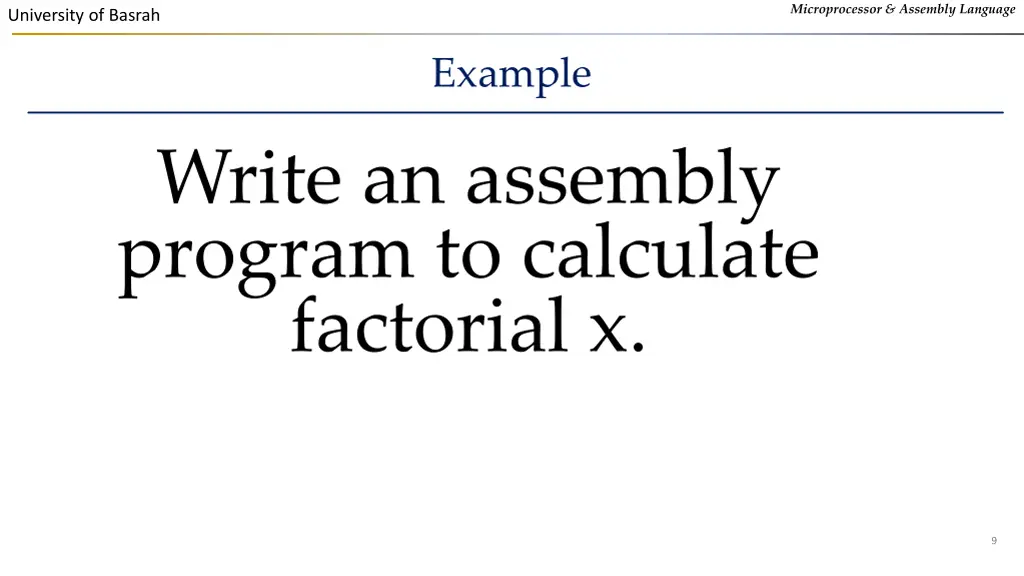 microprocessor assembly language 7