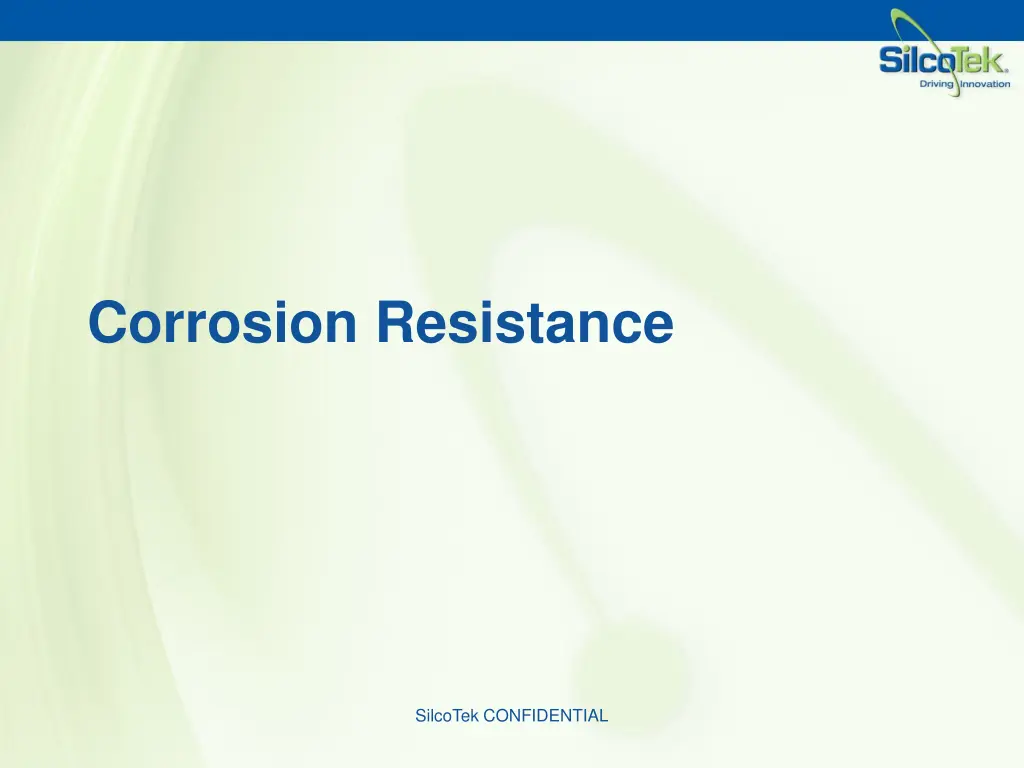 corrosion resistance
