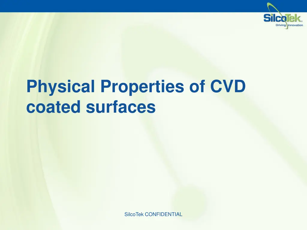 physical properties of cvd coated surfaces