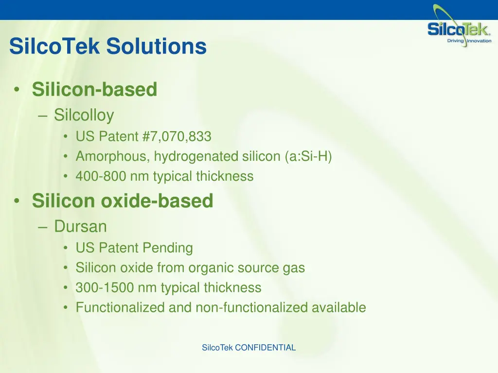 silcotek solutions