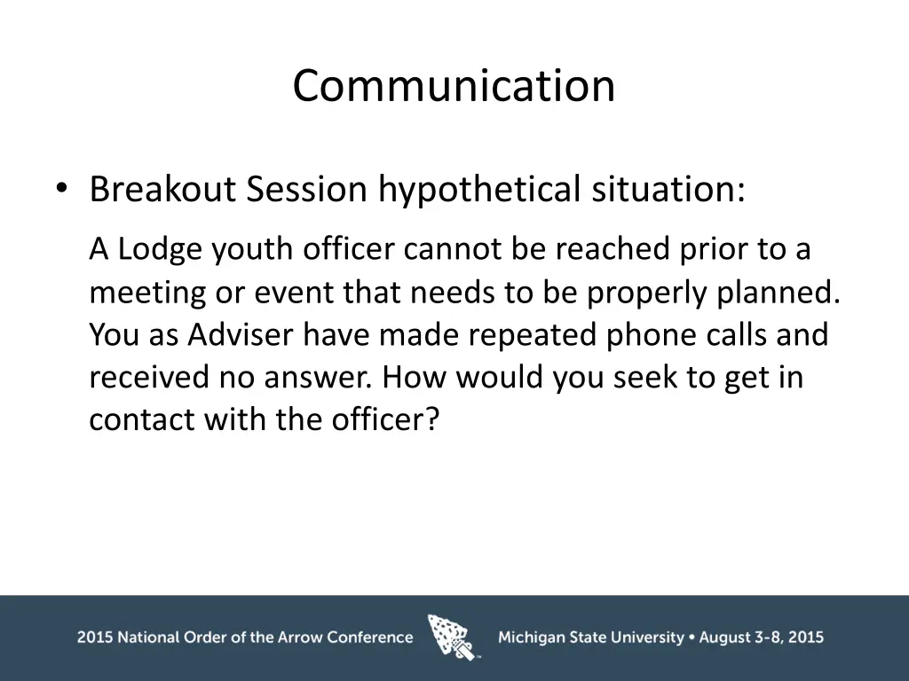 communication