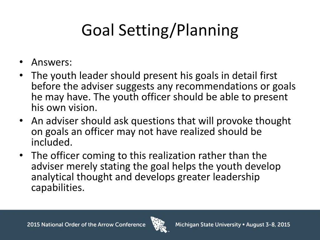 goal setting planning 3