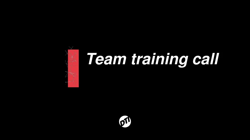 team training call