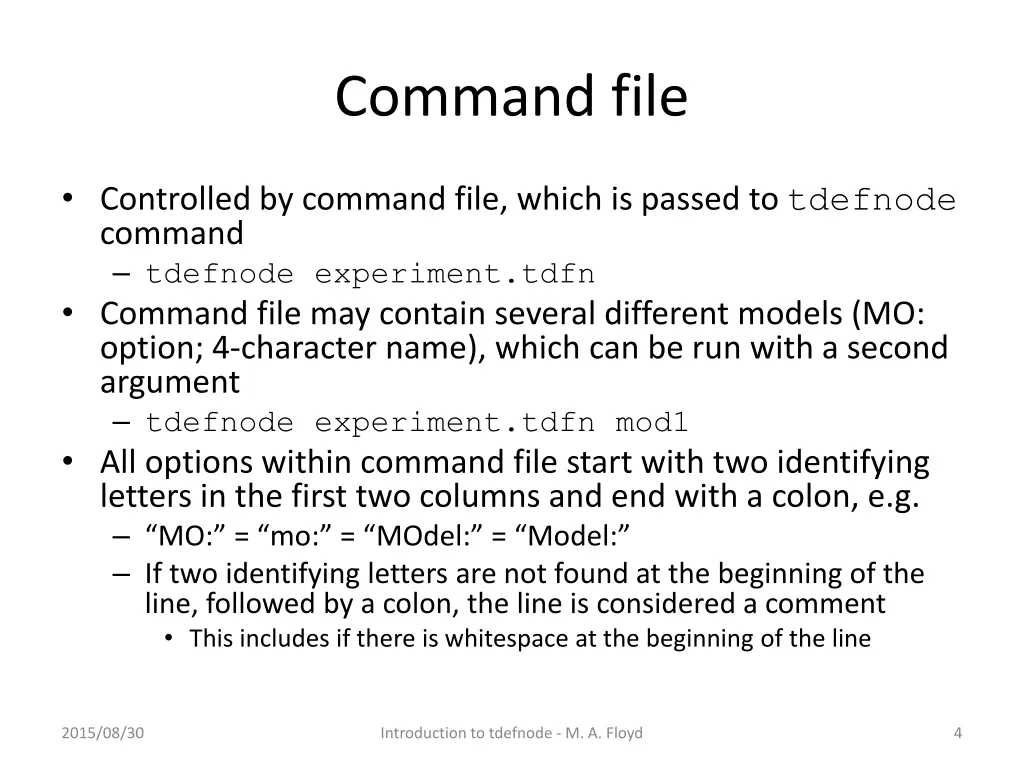 command file