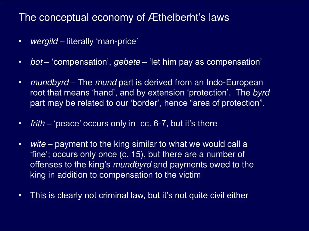 the conceptual economy of thelberht s laws