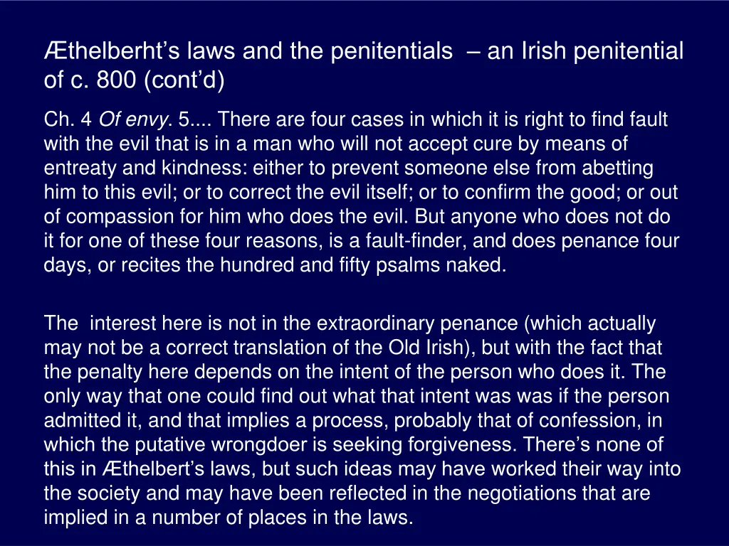 thelberht s laws and the penitentials an irish 1