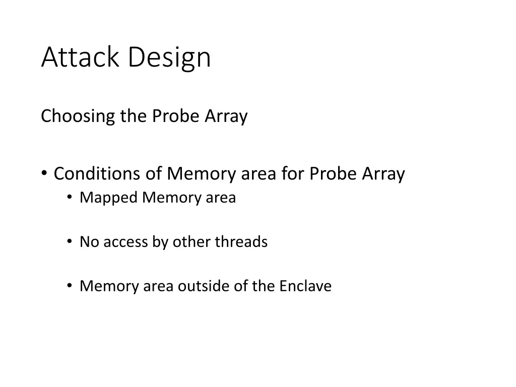 attack design