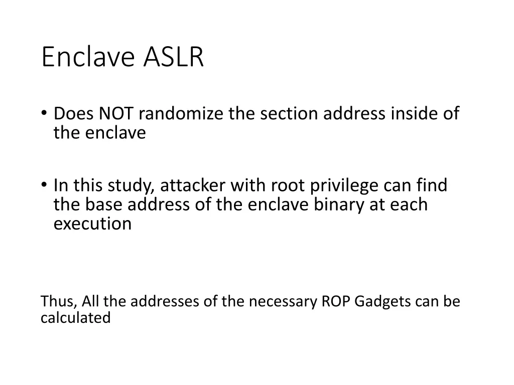 enclave aslr